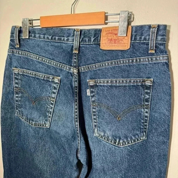 Vintage Levi wide leg  denim pants 15M/32 boho western - Picture 5 of 6